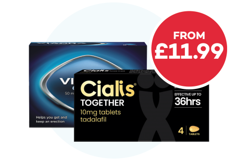 viagra and cialis packs shots