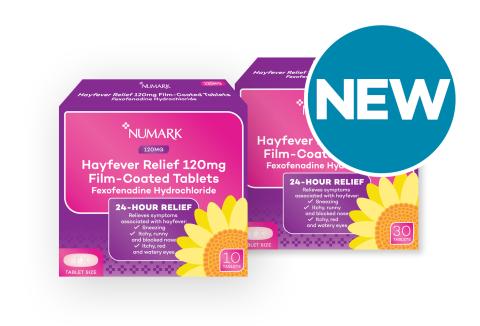 Numark hayfever relief 120mg tablets new